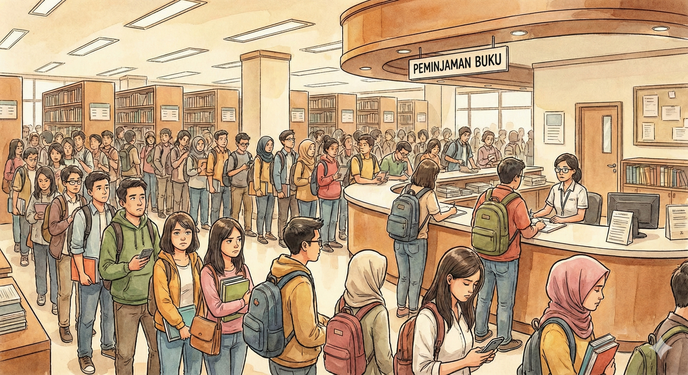 Solusi Antrian di Perpustakaan Kampus dengan Sistem Digital